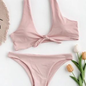 Tie front bikini